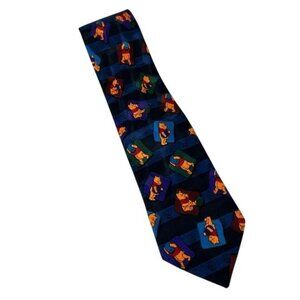 Winnie the Pooh Disney Head in Honey Pot Eating Neck Tie Made in Korea